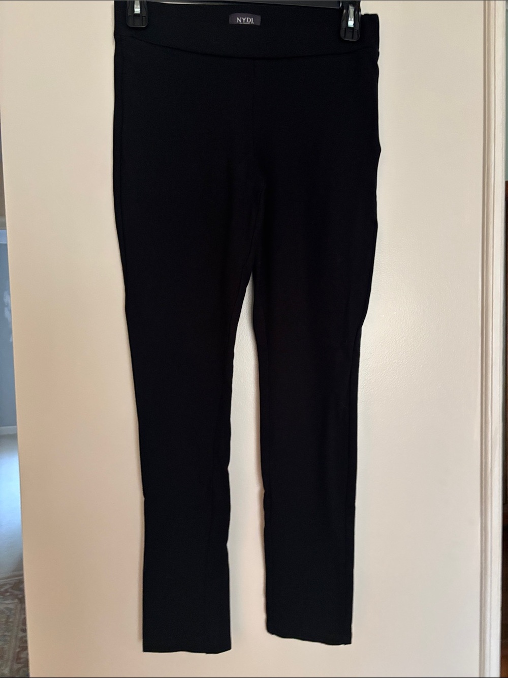 NYDJ Black Slim Straight Ponte Pants